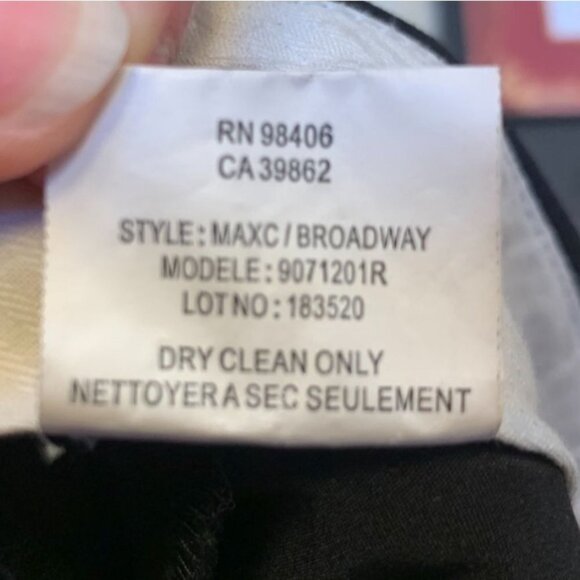 Theory Women's Stretch Wool Pants Low Rise Flare Black Size 4 - Picture 6 of 7